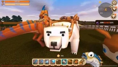 迷你世界如何喂北极熊